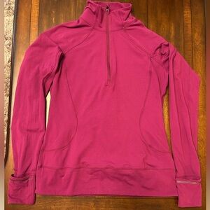 Lululemon Women's 1/4 Zip Pullover with Pleated Back Detail